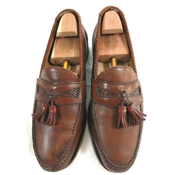  Allen Edmonds Brown Woven Tassel  Loafer 10.5 D main image 9